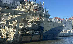 Подъём морского буксира "Капитан Ушаков" в июне-июле 2026 г.